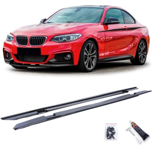 Poslenksčiai performance BMW 2 F22/F23 nuo 2013 juodi blizgūs