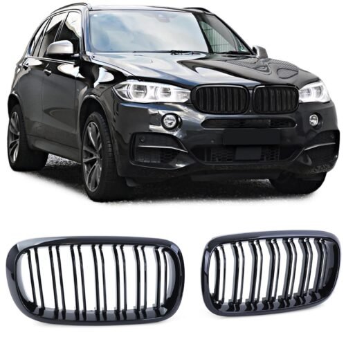 Priekinio bamperio performance grotelės BMW X5 F15 X6 F16 juodos blizgios