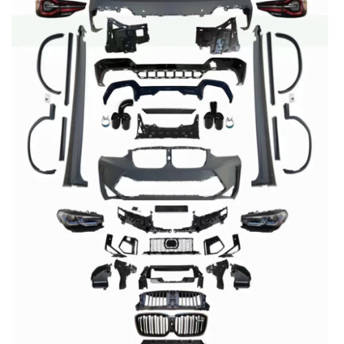 LCI Stiliaus X3M F97 Apdailos komplektas su priekiniais ir galiniais žibintais BMW X3 G01 (2018-2021) modeliams