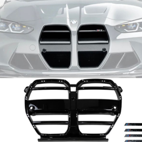 Priekinio bamperio V-look grotelės BMW M3/M4 G80/G82
