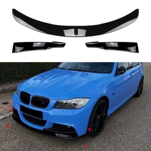 M Sport priekinio buferio apdaila skirta BMW E90, E91 LCI 2009-2012 Juoda blizgi