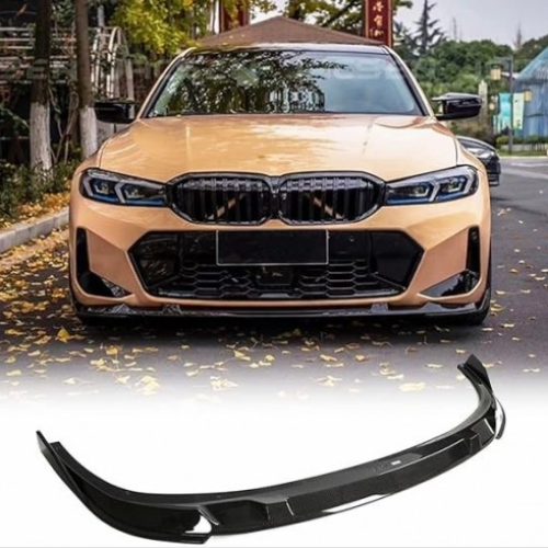 Priekinio buferio spoileris BMW G20, G21 Facelift (2022-2025) M Sport juodas blizgus