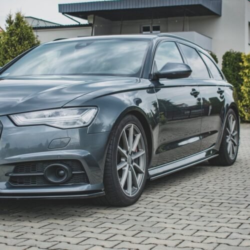 Maxton Design slenksčių apdailos v2 Audi A6/S6 (C7) (S-line) (Saloon/Avant) (Facelift)